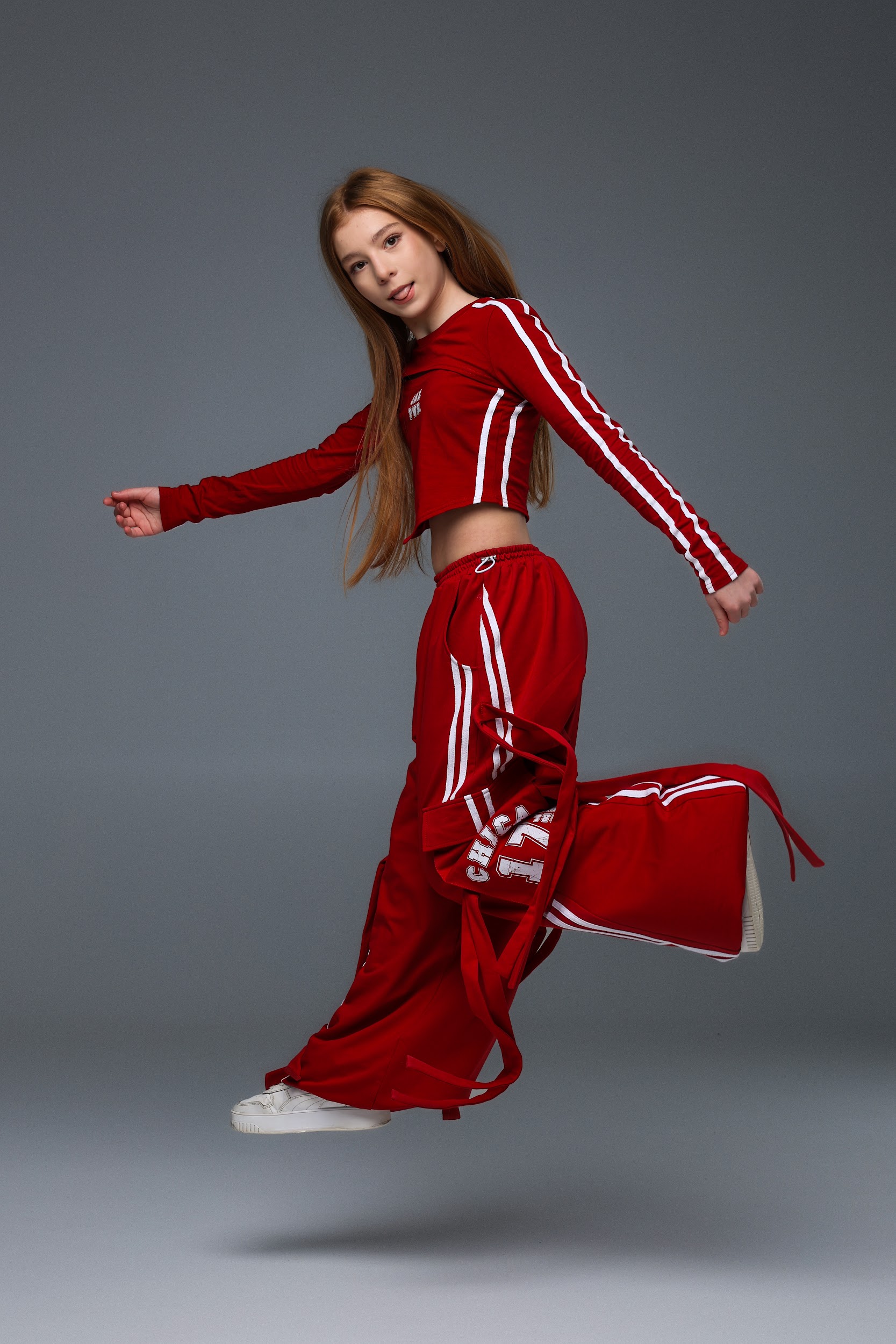 Костюм зі штанами карго CHU STAGE CHICA червоний - Зображення 9