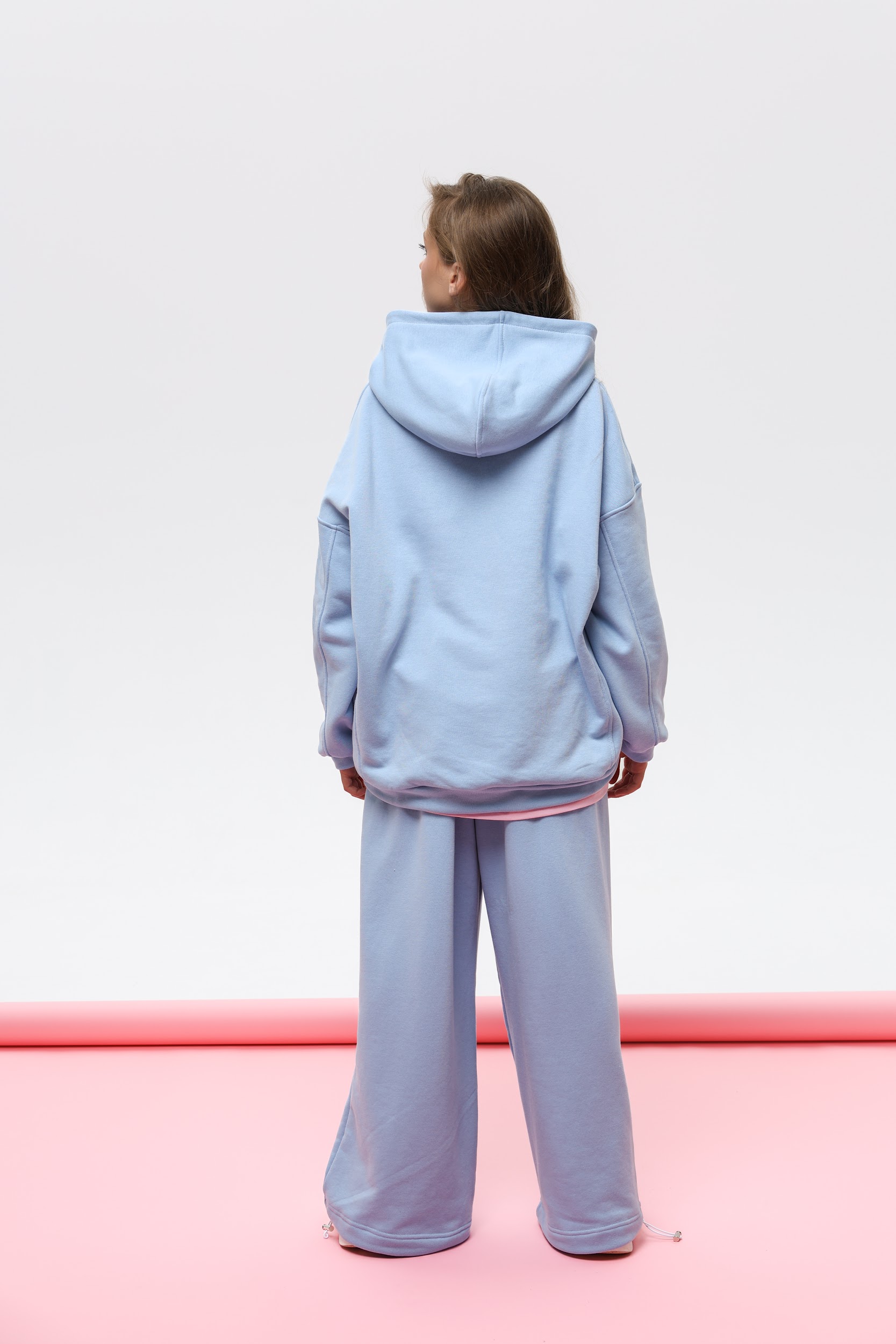 Підлітковий спортивний костюм оверсайз TINY LOOK Be Yourself блакитний - Зображення 6