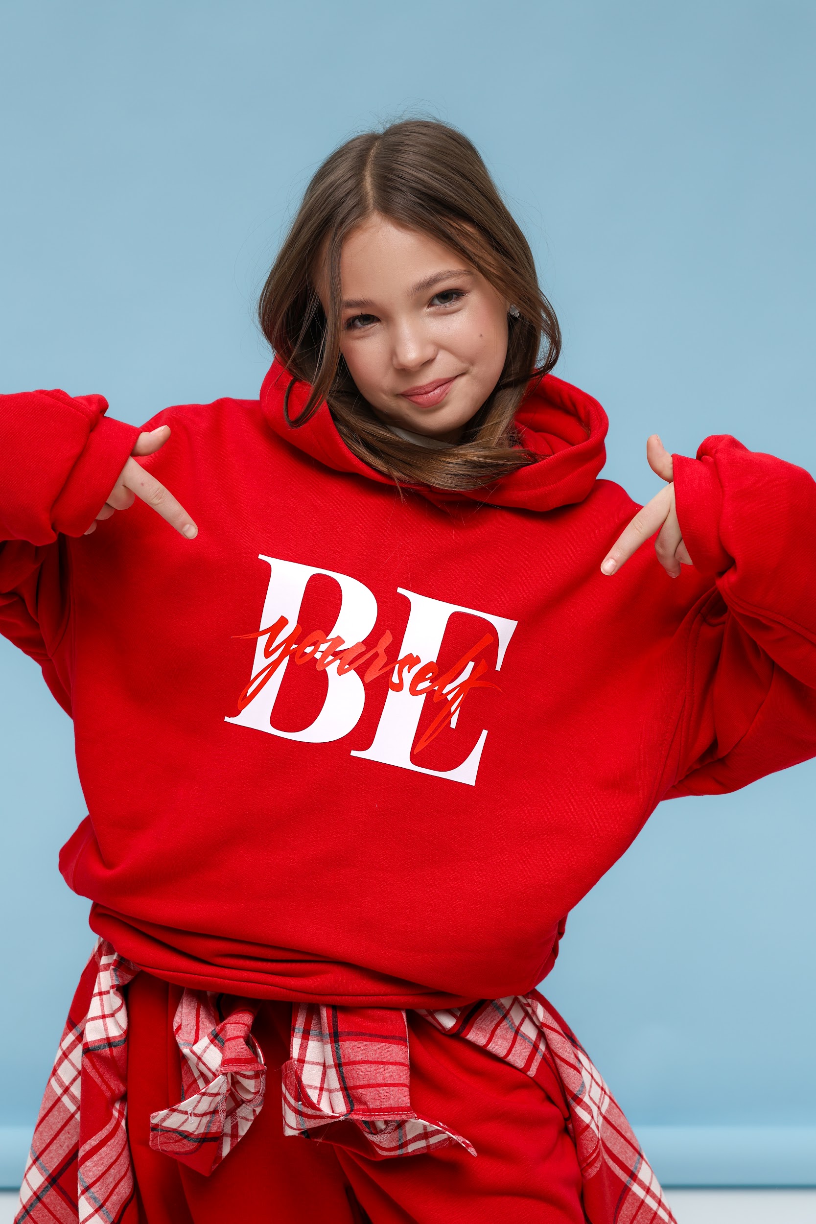 Підлітковий спортивний костюм оверсайз TINY LOOK Be Yourself червоний - Зображення 11