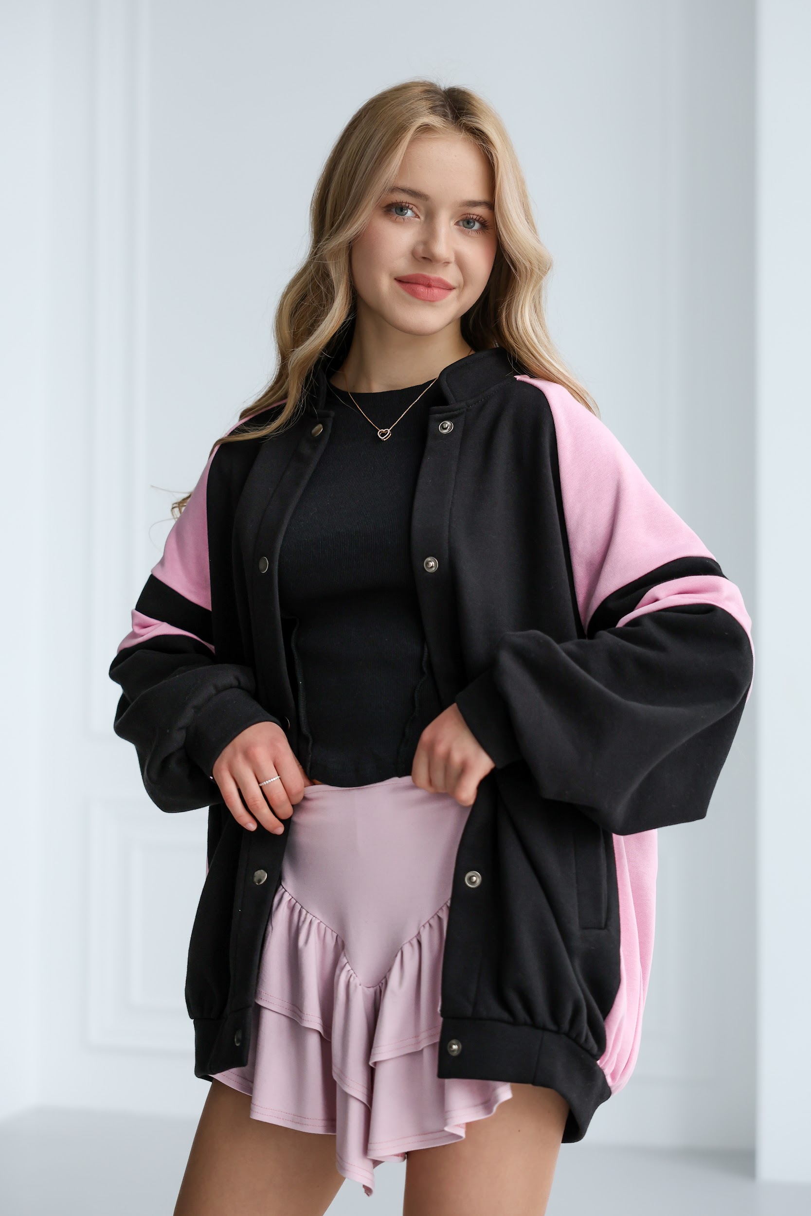 Спідниця підліткова TINY LOOK з рюшами рожева - Зображення 3