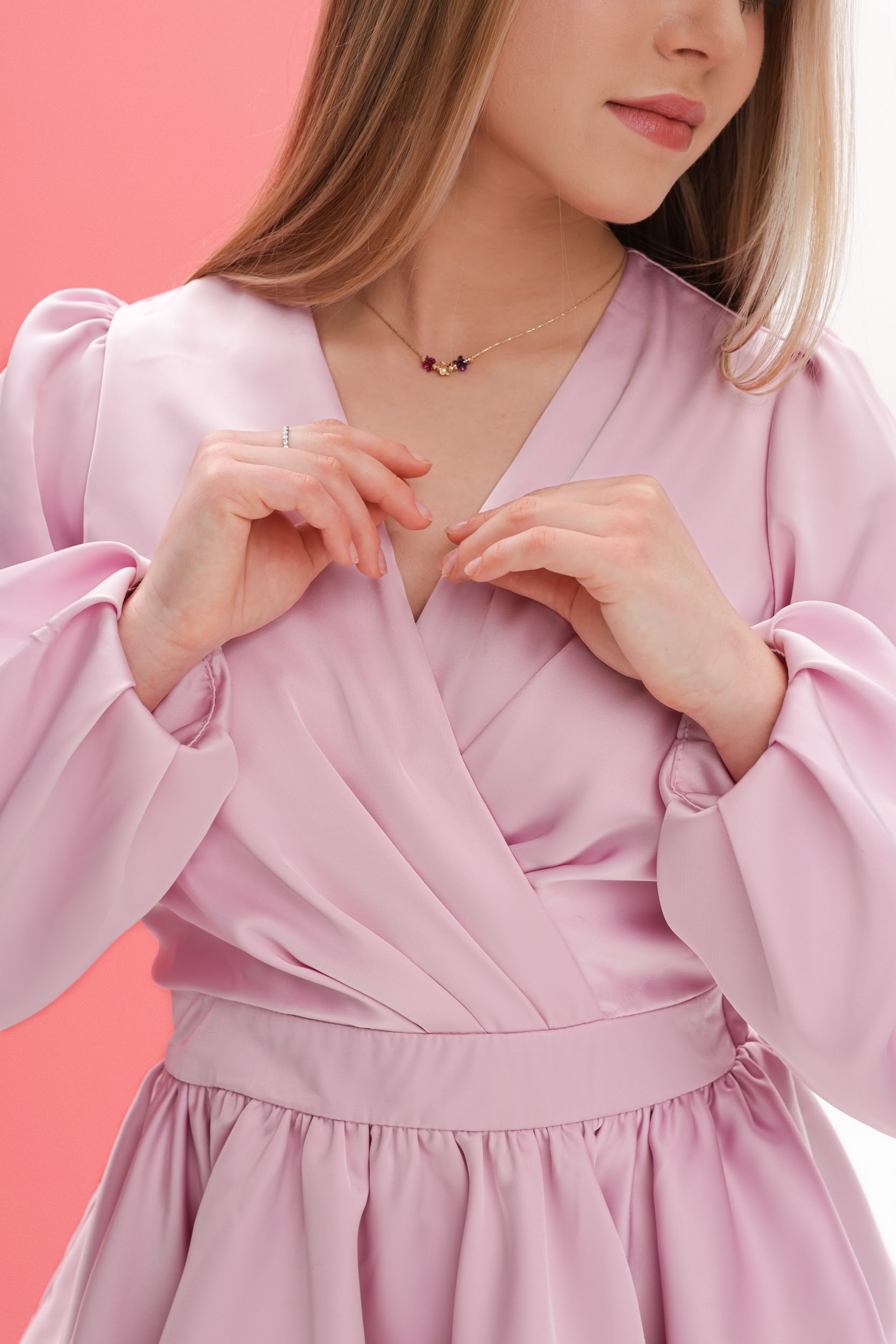 Святкова сукня для дівчинки TINY LOOK з воланами рожева - Зображення 12