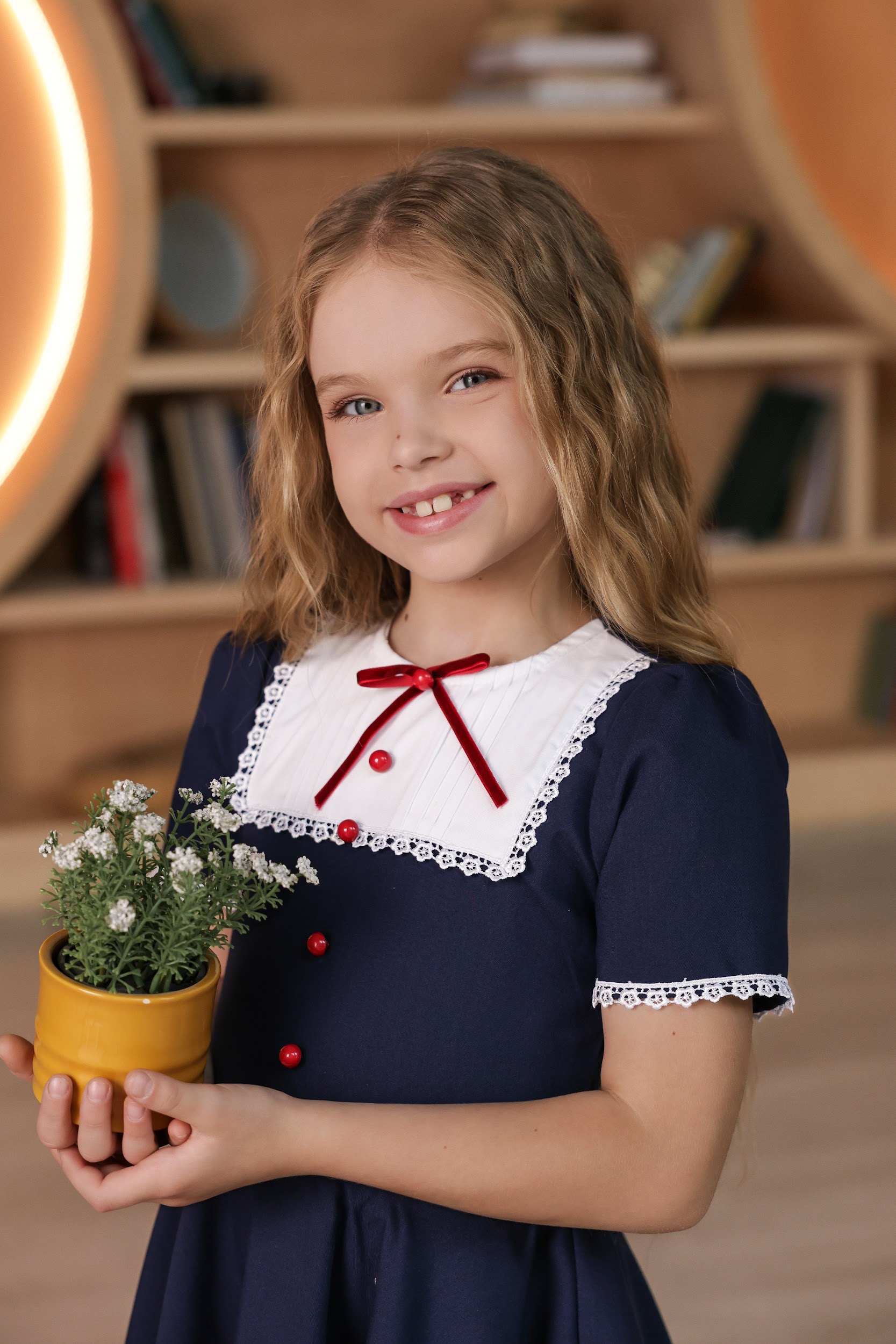 Шкільна сукня для дівчинки TINY LOOK Стасія (1-4 клас) синя - Зображення 9
