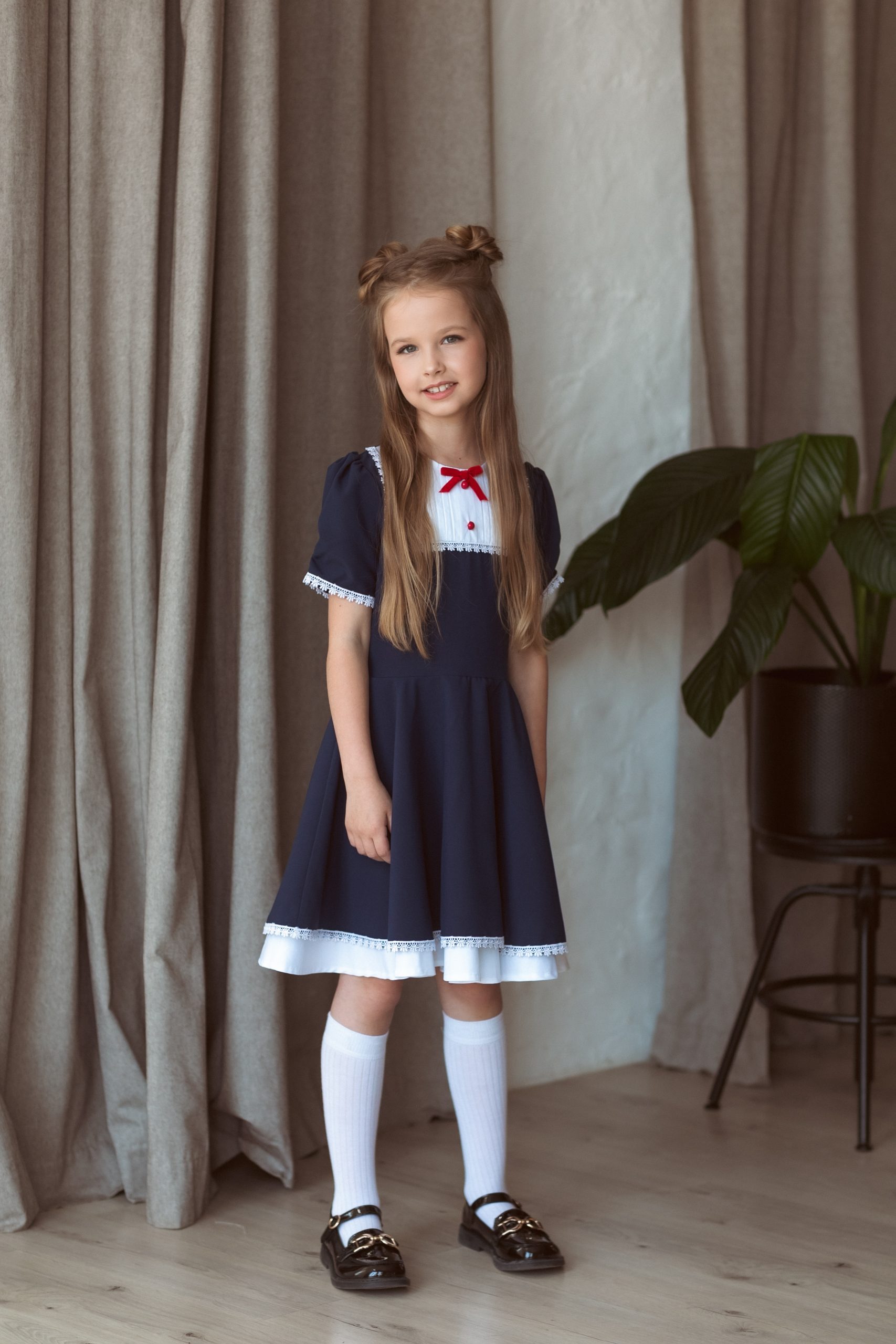 Шкільна сукня для дівчинки TINY LOOK Стасія (1-4 клас) синя - Зображення 5